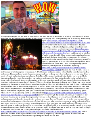 5 Guidelines Gambling Online