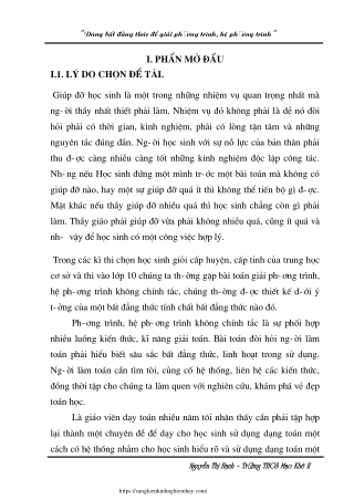 Dùng bất đẳng thức để giải phương trình, hệ phương trình