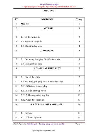 Vận dụng một số bài tập bổ trợ nhằm nâng cao thành tích bật xa