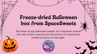 Freeze-dried Halloween box from SpaceSweets