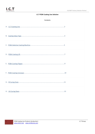 I.C.T PCBA Coating Line Introduction V3.2