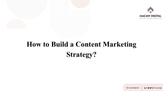 How to Build a Content Marketing Strategy