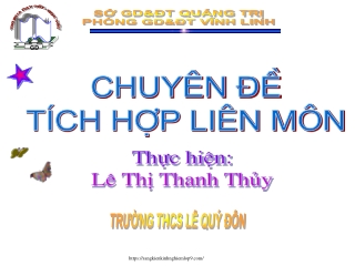 Chuyên đề tích hợp liên môn