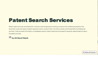 Patent-Search-Services