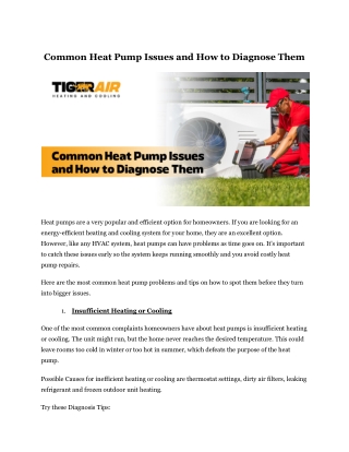 common_heat_pump_issues_and_how_to_diagnose_them