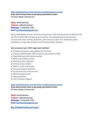 Buy Verified PayPal Account