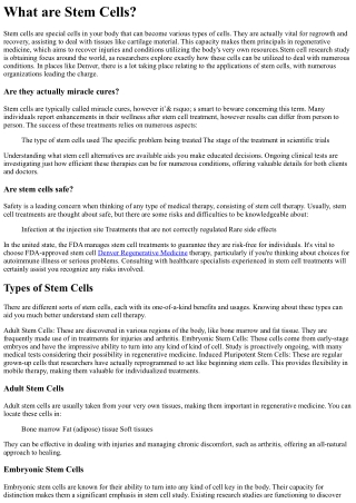 Stem Cell Clinic Denver