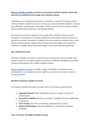 Buy LinkedIn accounts