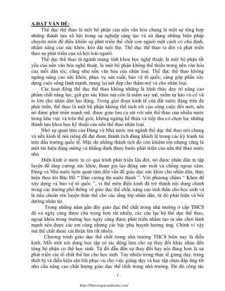 Một số bài tập nâng cao thành tích nhảy cao kiểu bước qua cho HS nam Khối 8