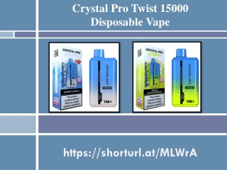 Crystal Pro Twist 15000 Disposable Vape (Vape Blaze)