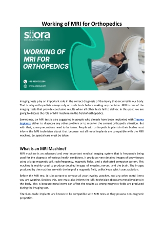 Working of MRI for Orthopedics.docx