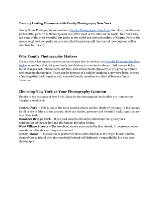 Family Photographer New York: Top Tips for Stunning Family Portraits!