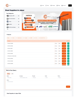 Steel Suppliers in Jaipur