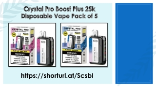 Crystal Pro Boost Plus 25k Disposable Vape Pack of 5