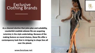 Exclusive Clothing Brands