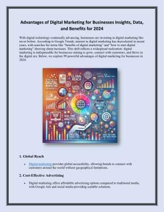 Powerful Advantages of Digital Marketing for Businesses in 2024