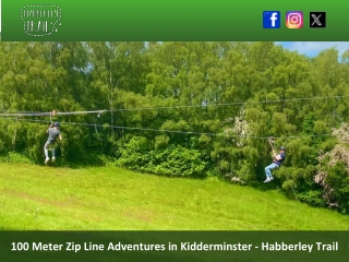 100 Meter Zip Line Adventures in Kidderminster - Habberley Trail