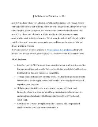 Job Roles and Salaries in AI_