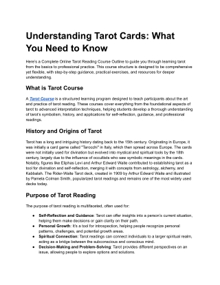 Understanding Tarot Cards_ What You Need to Know