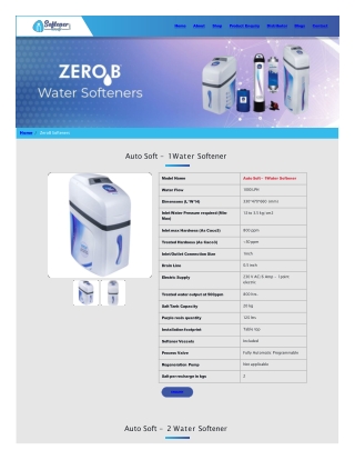 ZeroB Water Softener