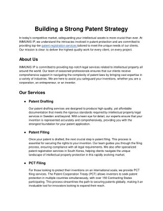 Building a Strong Patent Strategy - Google Docs