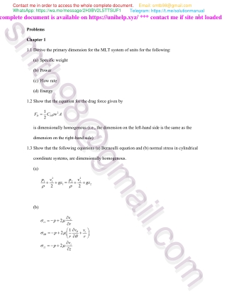 Solution Manual for Design of Hydrodynamic Machines by Hailu & Varchola