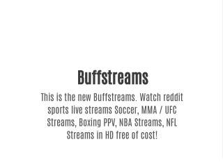 Buffstreams