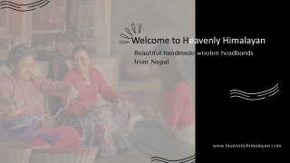 Beautiful Handmade Headbands for Women Made from Natural Wool