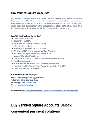 Places To Get In Buy Verified Square Accounts