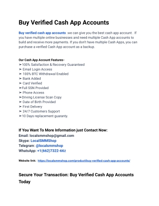 local  Cash App Accounts