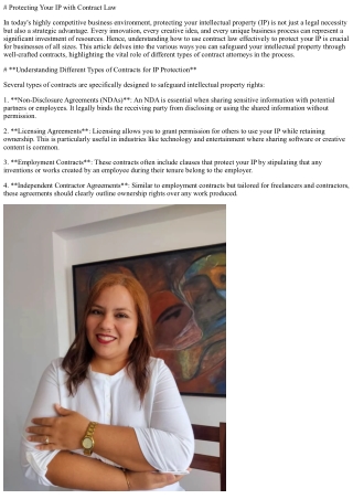 Protecting Your IP with Contract Law