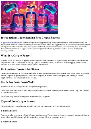 “How Often Should You Claim from a Free Crypto Faucet?”