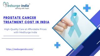 Prostate Cancer Treatment Cost in India