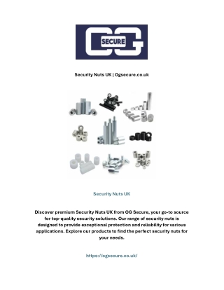 Security Nuts UK | Ogsecure.co.uk