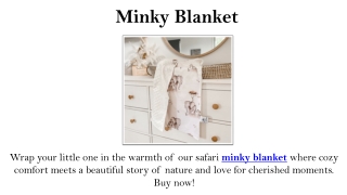 Minky Blanket