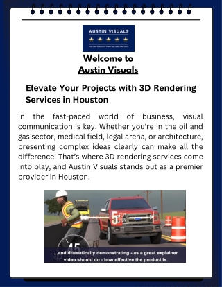 Elevate Your Projects with 3D Rendering Services in Houston