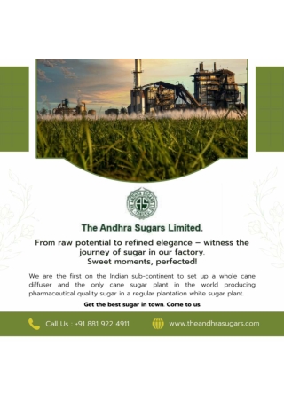 Poly Aluminium Chloride Manufacturers in Andhra Pradesh, India - The Andhra Suga