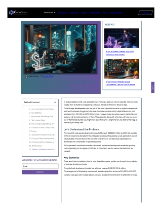 Control Your Web App Development Estimate Cost Budget Alert