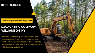 Excavating Company Williamson, NY