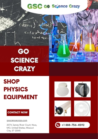 Shop Physics Equipment - Go Science Crazy - Missouri