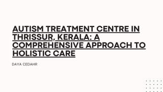 autism treatment Centre in Thrissur, Kerala