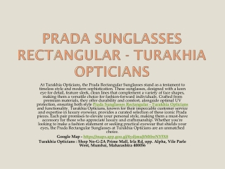 New Prada Sunglasses - Turakhia Opticians