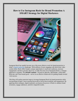 How to Leverage Instagram Reels for Effective Brand Promotion: A Complete Guide