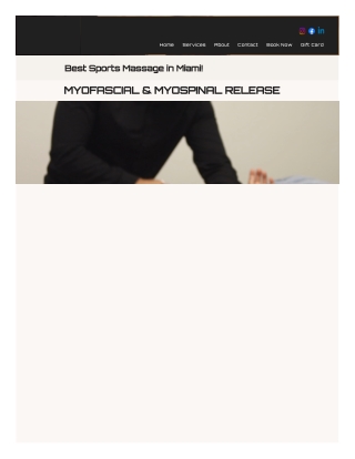 Myofascial Release Miami