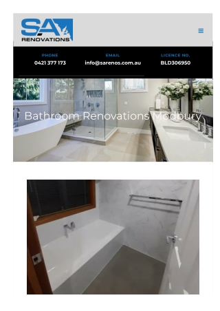 bathroom renovations modbury