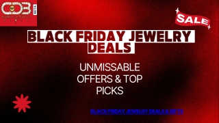 Jewelry Shopping on Black Friday Top Deals Offers