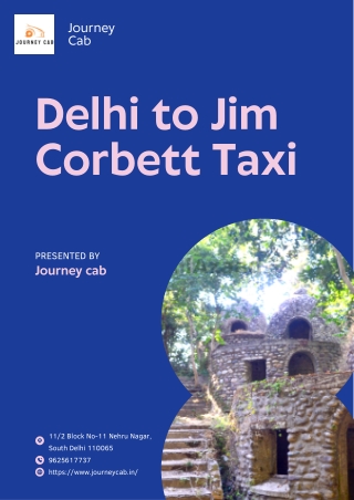 Delhi to Jim Corbett Taxi pdf