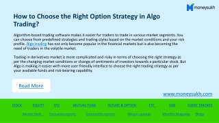 How to Choose the Right Option Strategy in Algo Trading