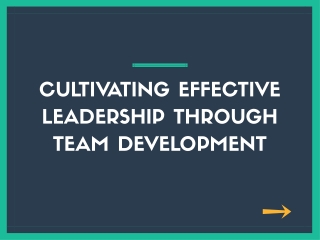 Leadership team development