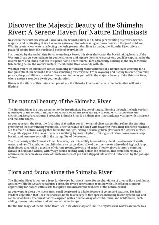 Discover the Majestic Beauty of the Shimsha River_ A Serene Haven for Nature_Enthusiasts (1) (1) (1)